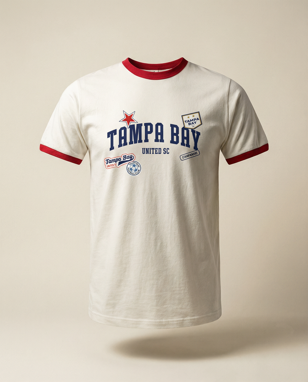 TBU Drop | Vintage Patch Unisex Ringer Tee – alternate view 3