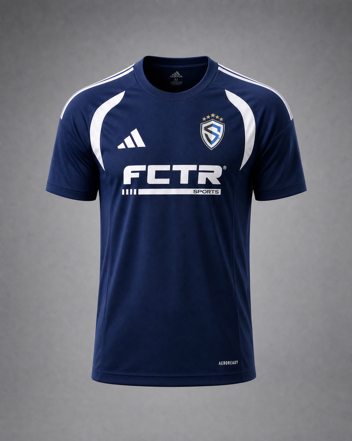 Sting Academy Game Kit navy adidas jersey, front view