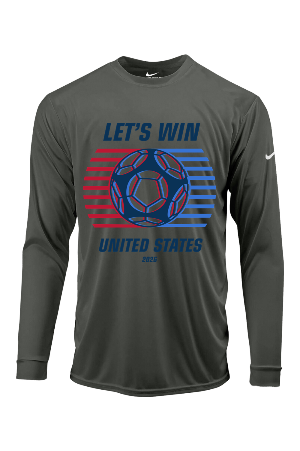 USA Let's Win | Nike Core Cotton Long Sleeve T-Shirt